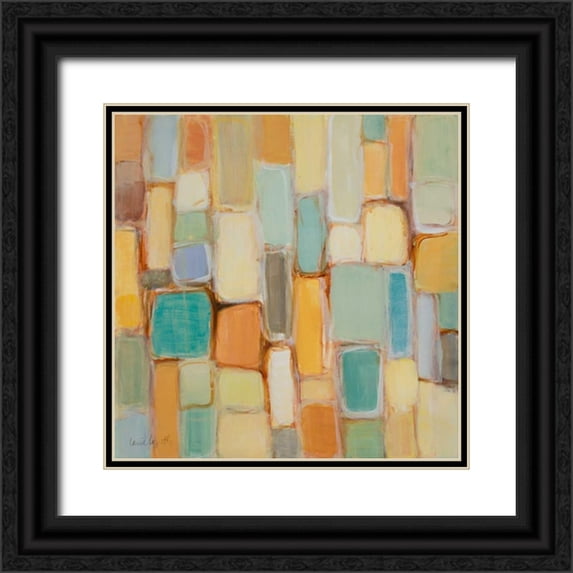 Loreth, Lanie 26x26 Black Ornate Wood Framed with Double Matting Museum Art Print Titled - Afternoon Illume I