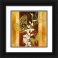 thumbnail image 1 of Loreth, Lanie 26x26 Black Ornate Wood Framed with Double Matting Museum Art Print Titled - All-a-Flutter II, 1 of 4