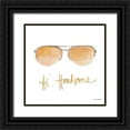 thumbnail image 1 of Loreth, Lanie 26x26 Black Ornate Wood Framed with Double Matting Museum Art Print Titled - His and Her Sunglasses II, 1 of 4