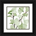 thumbnail image 1 of Loreth, Lanie 26x26 Black Ornate Wood Framed with Double Matting Museum Art Print Titled - Mint Ginkgo Stems I, 1 of 4