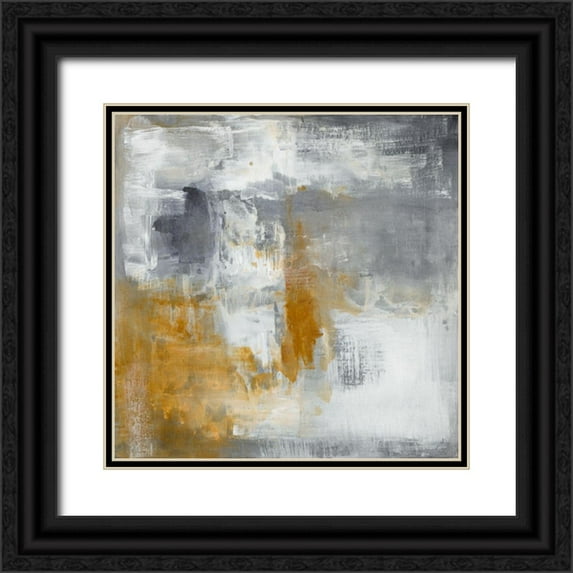 Loreth, Lanie 26x26 Black Ornate Wood Framed with Double Matting Museum Art Print Titled - Sienna Scenario I