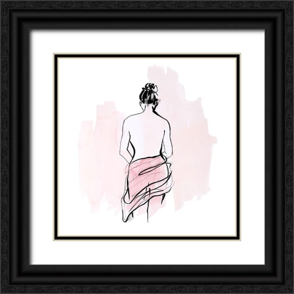 Loreth, Lanie 26x26 Black Ornate Wood Framed with Double Matting Museum Art Print Titled - Thoughtful Moment I