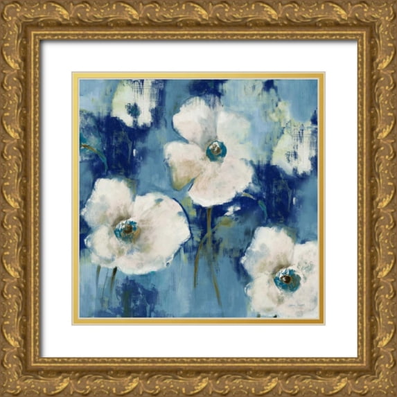 Loreth, Lanie 26x26 Gold Ornate Wood Framed with Double Matting Museum Art Print Titled - Autumn Begins Softly