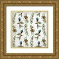 thumbnail image 1 of Loreth, Lanie 26x26 Gold Ornate Wood Framed with Double Matting Museum Art Print Titled - Garland Stripe Pattern, 1 of 4