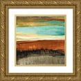 thumbnail image 1 of Loreth, Lanie 26x26 Gold Ornate Wood Framed with Double Matting Museum Art Print Titled - Rustic Sea Square I, 1 of 4
