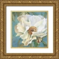 thumbnail image 1 of Loreth, Lanie 26x26 Gold Ornate Wood Framed with Double Matting Museum Art Print Titled - Sen~orita Peony in Bloom II, 1 of 4