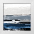 thumbnail image 1 of Loreth, Lanie 26x26 White Modern Wood Framed Museum Art Print Titled - Polite Blue Journey, 1 of 4