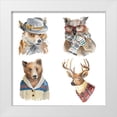thumbnail image 1 of Loreth, Lanie 26x26 White Modern Wood Framed Museum Art Print Titled - Woodland Friends Portraits, 1 of 4