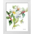 thumbnail image 1 of Loreth, Lanie 26x32 White Modern Wood Framed Museum Art Print Titled - Christmas Bouquet II, 1 of 4