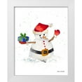 thumbnail image 1 of Loreth, Lanie 26x32 White Modern Wood Framed Museum Art Print Titled - Watercolor Snowman II, 1 of 4