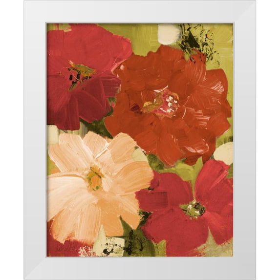 Loreth, Lanie 26x32 White Modern Wood Framed Museum Art Print Titled - Wednesdays Garden