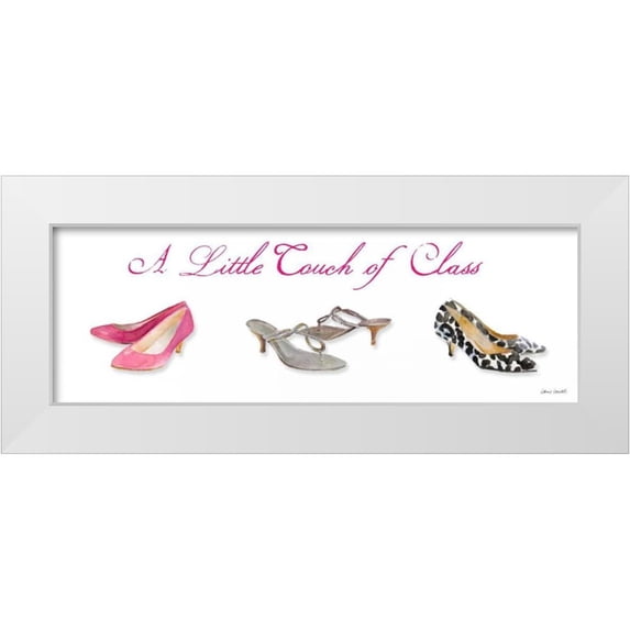 Loreth, Lanie 32x13 White Modern Wood Framed Museum Art Print Titled - Class and Beauty I