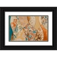 thumbnail image 1 of Loreth, Lanie 32x22 Black Ornate Wood Framed with Double Matting Museum Art Print Titled - Turquoise Paisley Coalescence, 1 of 4