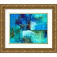 thumbnail image 1 of Loreth, Lanie 32x26 Gold Ornate Wood Framed with Double Matting Museum Art Print Titled - Mystic Bleu, 1 of 4