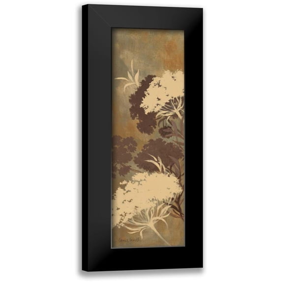 Loreth, Lanie 9x18 Black Modern Framed Museum Art Print Titled - Among the Flowers IV