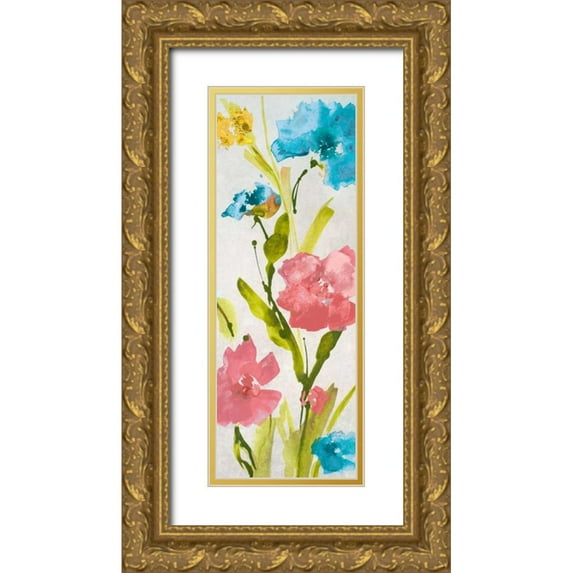 Loreth, Lanie 9x18 Gold Ornate Wood Framed with Double Matting Museum Art Print Titled - Povat Multicolor II
