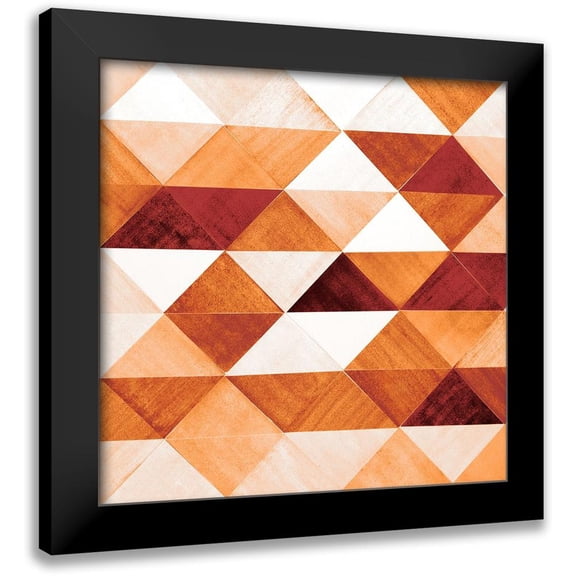 Loreth, lanie 20x20 Black Modern Framed Museum Art Print Titled - Uptown Rust II