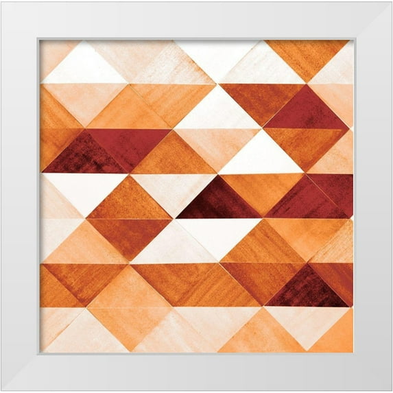 Loreth, lanie 20x20 White Modern Wood Framed Museum Art Print Titled - Uptown Rust II