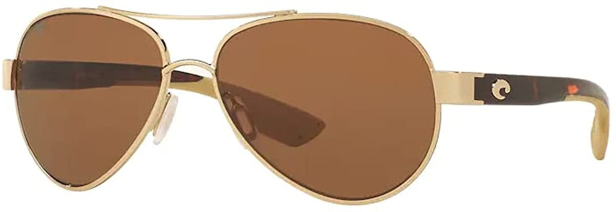 Loreto 6S4006 400620 56MM 64 Rose Gold / Copper 580g Polarized Pilot  Sunglasses for Women + FREE Complimentary Eyewear Kit