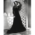 thumbnail image 1 of Loretta Young Black Long Dress and Screen Sleeves Photo Print (8 x 10), 1 of 1
