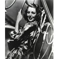 thumbnail image 1 of Loretta Young Black Shiny Dress Flay Sleeves Photo Print (24 x 30), 1 of 1
