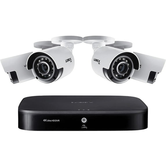 Lorex DK181-48CA 4K Ultra HD Analog 8-Channel Security System With 1 TB DVR And Four 4K Ultra HD Bullet Security Cameras