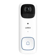 Lorex Wi-Fi 2K Smart Video Doorbell, Battery Operated (White), B463AJD-E