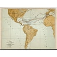 thumbnail image 1 of Lorgues4 Voyages Map Poster Print By Mary Evans Picture Library (36 X 24), 1 of 3