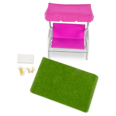 Lori Dolls Furniture - Garden Patio Set for 6" Mini Dolls
