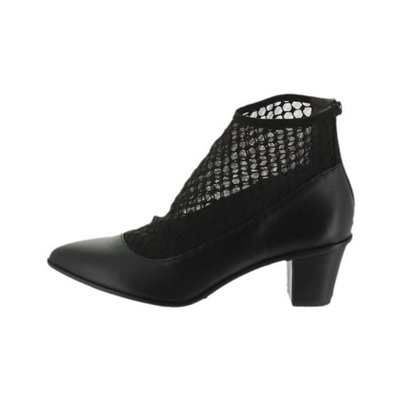 Lori Goldstein Collection Womens Clemence Bootie With Sock Shoes, Black, US 6.5