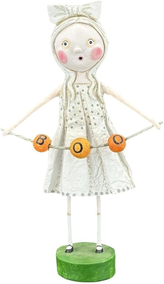 ESC Lori Mitchell 'Susie Stein' Halloween Figurine - 8" Frankenstein Girl Trick-or-Treater, Hand-Painted Resin