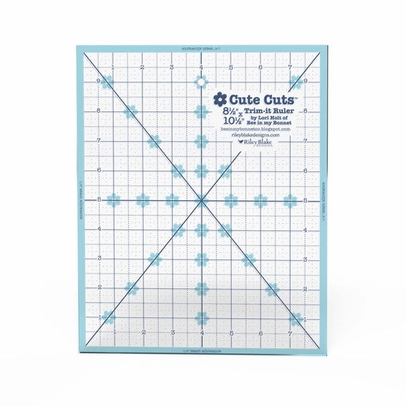 Lori Holt Cute Cuts Trim-it Ruler 8-1/2in x 10-1/2in