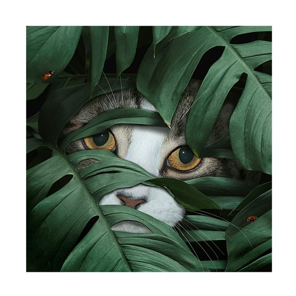 Lori Hutchison 'Sneaky Cat' Canvas Art