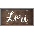 thumbnail image 1 of Lori Name Wood Style License Plate Tag Vanity Novelty Metal | UV Printed Metal | 6-Inches By 12-Inches | Car Truck RV Trailer Wall Shop Man Cave | NP245, 1 of 1