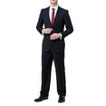 thumbnail image 1 of Loriano Lucciani Men's LCN18 Slim Fit Suit - Navy Check - 46R, 1 of 5