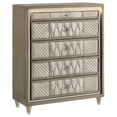 thumbnail image 1 of Lorient 5-drawer LED Chest of Drawers Ivory and Camel, 1 of 16