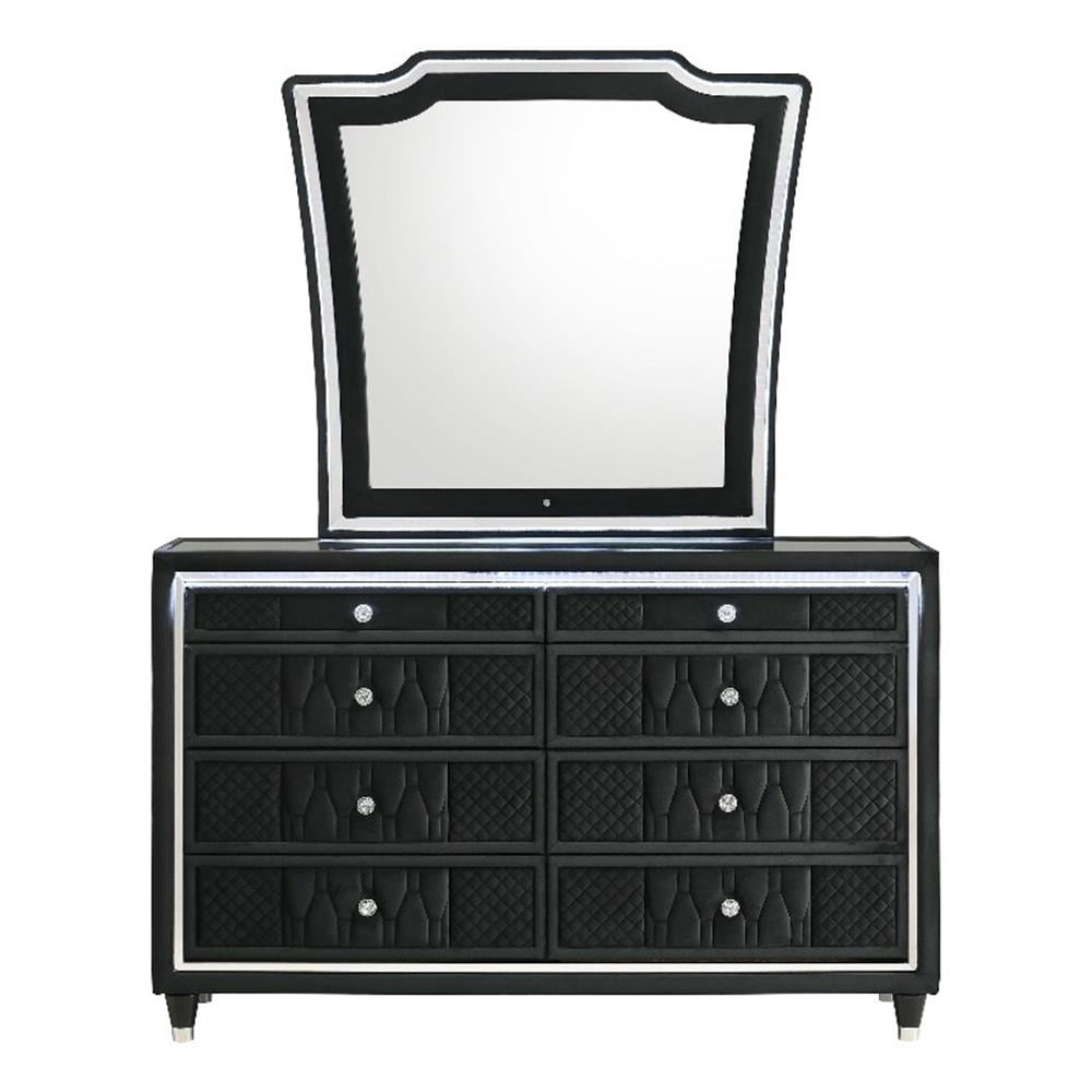 Black Dressers with Mirrors