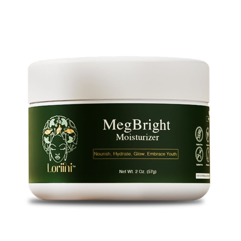 Loriini MegBright Moisturizer, Radiant Skin Formula, 2 Oz