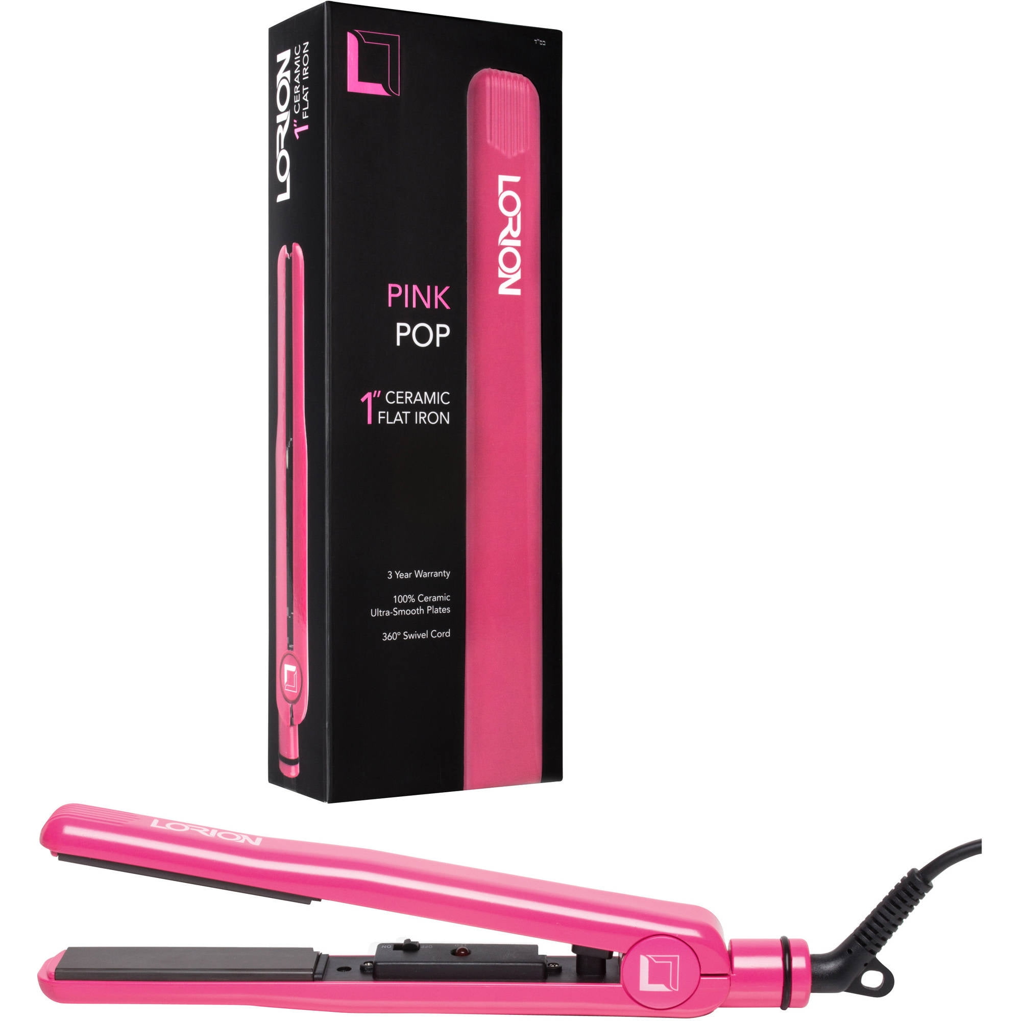 Lorion Pink Pop Ceramic Flat Iron 1