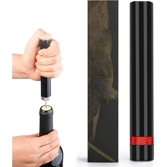 Loritia Aeropop Wine Opener, Loritia Wine Opener, Aeropop 𝐖ine 𝐎pener, Travel Portable Pocket Air Pressure Pump 𝐖ine Bottle 𝐎pener For Home, Restaurant, Party (Red)
