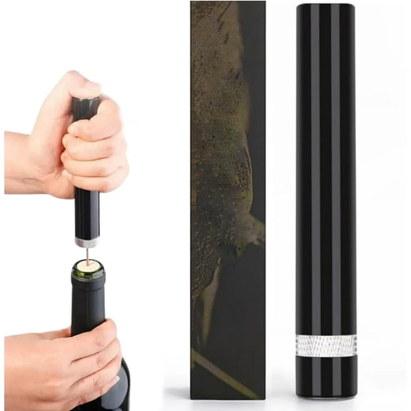 Loritia Aeropop Wine Opener, Loritia Wine Opener, Aeropop 𝐖ine 𝐎pener, Travel Portable Pocket Air Pressure Pump 𝐖ine Bottle 𝐎pener For Home, Restaurant, Party (Silver)