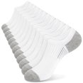 thumbnail image 1 of Loritta 12 Pairs No Show Socks Womens Low Cut Athletic Running Cushioned Invisible Non Slip Socks, Size 8-10, 1 of 6