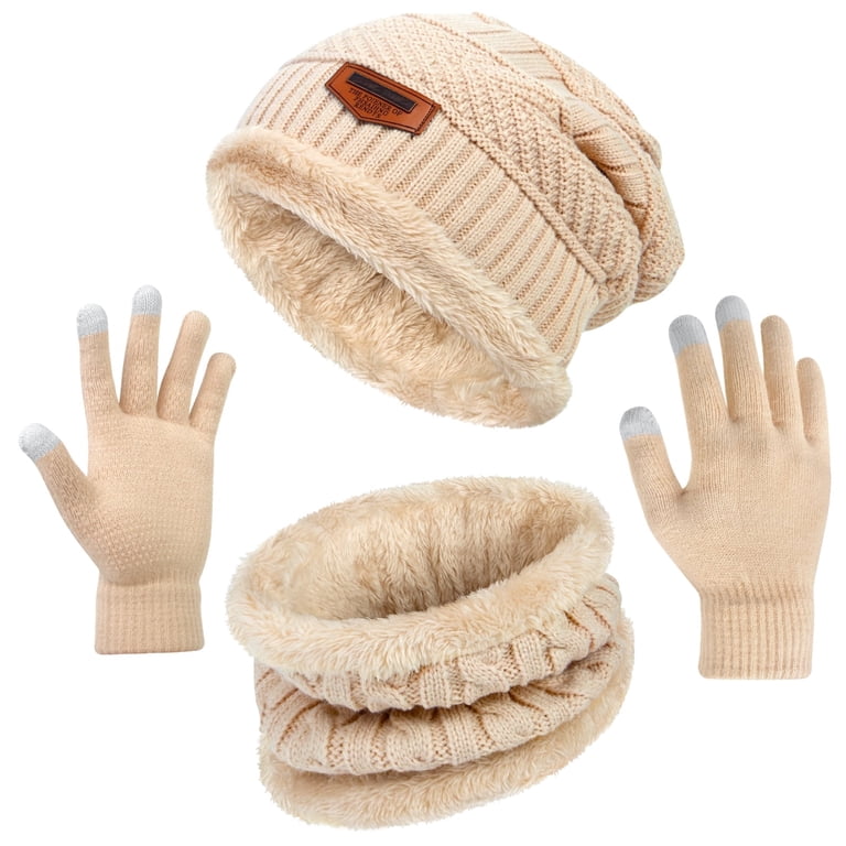 Loritta 3 Pack Womens Winter Hats and Casual Scarf Set Soft  display picture 3