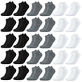 thumbnail image 1 of Loritta 30 Pairs Ankle Socks for Women Colorful Low Cut Socks Bulk Pack Womens Socks Size 9 11, 1 of 7