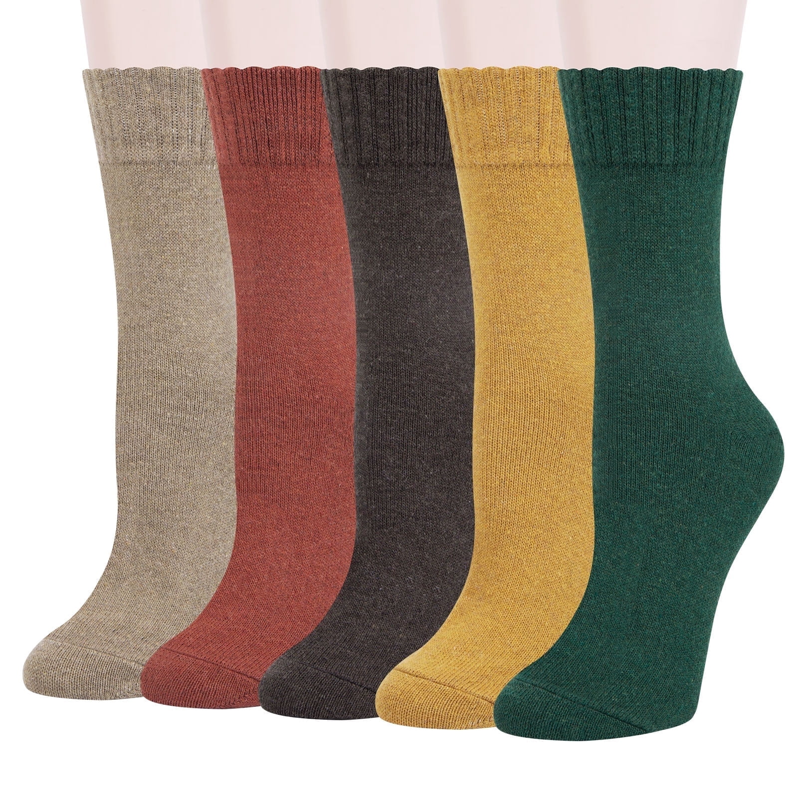 Women Winter Wool Thick Socks5 Pairs main image 0