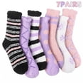 thumbnail image 1 of Loritta 7 Pairs Winter Womens Fuzzy Socks Soft Warm Cozy Fluffy Soft Fleece Socks Size 6-10, 1 of 7