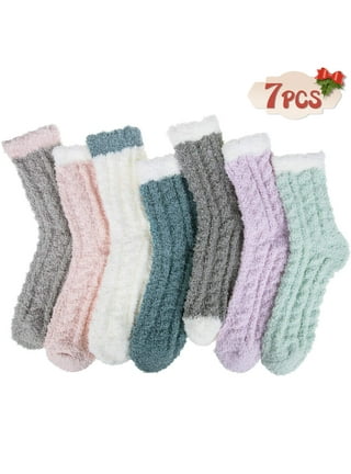 Eyean Womens Fuzzy Socks Soft Warm Fluffy Socks Winter Sleep Thermal Plush  Casual Cozy Home Socks