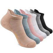 Loritta Ankle Socks for Women, 6 Pairs Athletic No Show Low Cut Size 6-8 Socks for Women