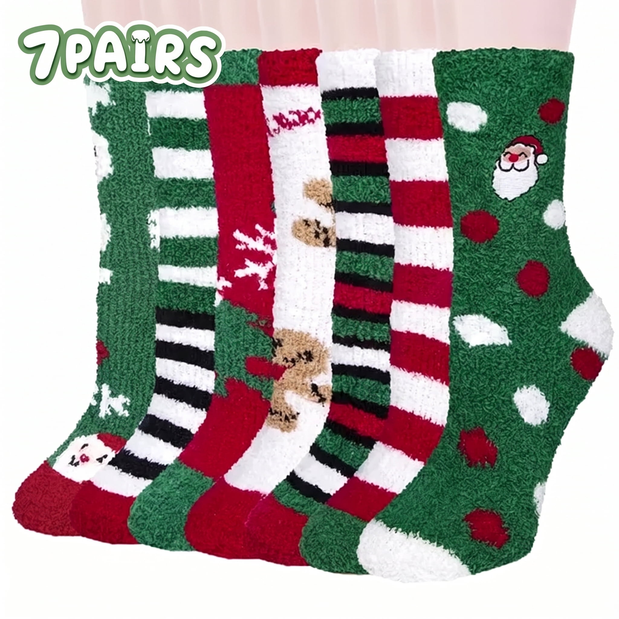 Loritta Fuzzy Socks Womens Cozy Fluffy Socks for Women Soft Winter Warm for Home Christmas Gifts