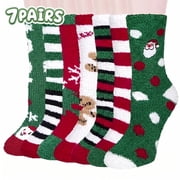 Loritta Fuzzy Socks Womens Cozy Fluffy Socks for Women Soft Winter Warm for Home Christmas Gifts